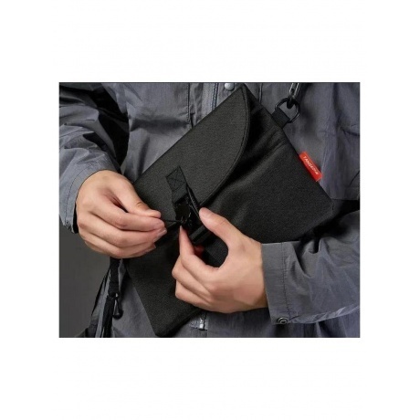 Сумка парусиновая с магнитной пряжкой TanjieZhe Black YG-007 - фото 6