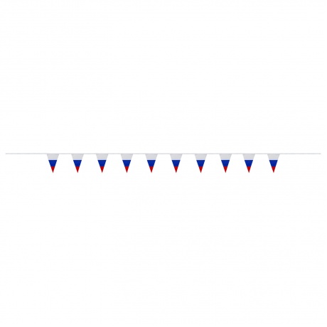 550186, Гирлянда из флагов России, длина 5 м, 10 треугольных флажков 20х30 см, BRAUBERG, 550186, RU27 - фото 8