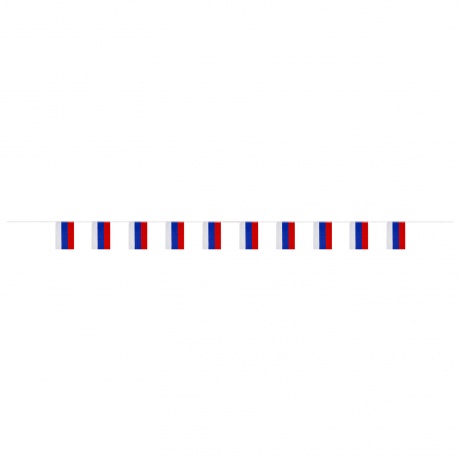 550185, Гирлянда из флагов России, длина 5 м, 10 прямоугольных флажков 20х30 см, BRAUBERG, 550185, RU25 - фото 11