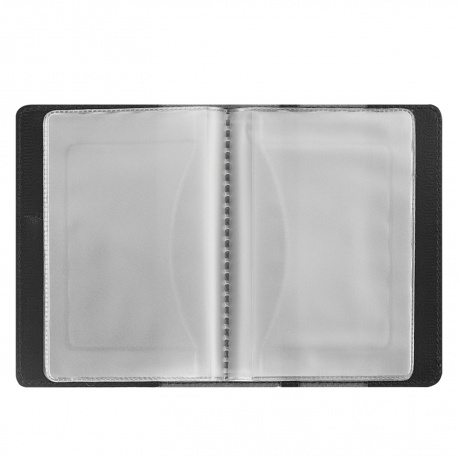 Бумажник водителя BEFLER Лабиринт, натуральная кожа, тиснение, 6 пластиковых карманов, черный, BV.57.-7 - фото 2