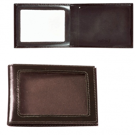 Обложка для удостоверения BEFLER Classic, натуральная кожа, с окном, коричневая, F.13.-1 - фото 1