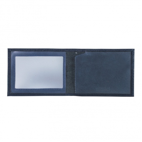 Обложка для удостоверения BEFLER Грейд, натуральная кожа, с окном, синий, F.13.-9 - фото 2