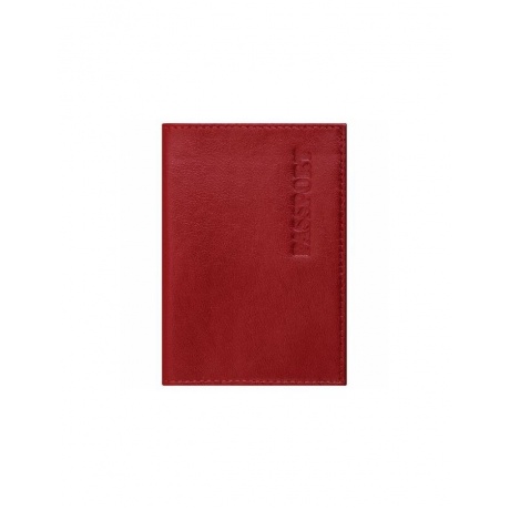 Обложка для паспорта натуральная кожа галант, PASSPORT, красная, BRAUBERG - фото 1