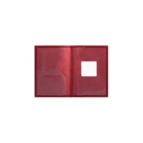 Обложка для паспорта натуральная кожа галант, PASSPORT, красная, BRAUBERG - фото 2