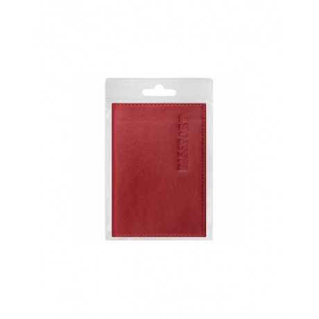Обложка для паспорта натуральная кожа галант, PASSPORT, красная, BRAUBERG - фото 3