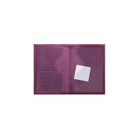Обложка для паспорта натуральная кожа плетенка, PASSPORT, розовая, STAFF - фото 2
