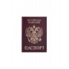 Обложка для паспорта STAFF, экокожа, ПАСПОРТ, бордовая