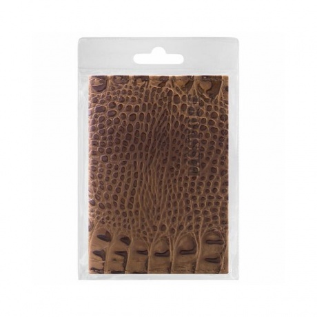 Обложка для паспорта натуральная кожа лаковая, PASSPORT, светло-коричневая, BRAUBERG - фото 3