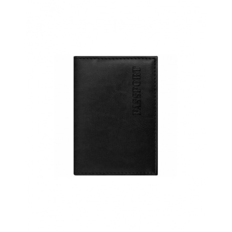 Обложка для паспорта STAFF, экокожа, мягкая изолоновая вставка, PASSPORT, черная - фото 1