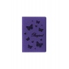 Обложка для паспорта STAFF, бархатный полиуретан, "Бабочки", фио...