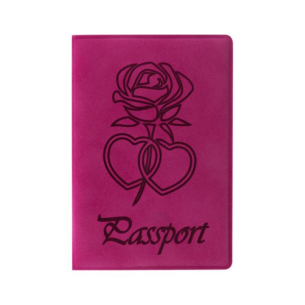 Обложка для паспорта STAFF, бархатный полиуретан, 