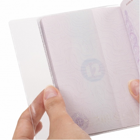 237596, Обложка для листа паспорта КОМПЛЕКТ 60 штук, ПВХ, прозрачная, STAFF, 237596 - фото 2