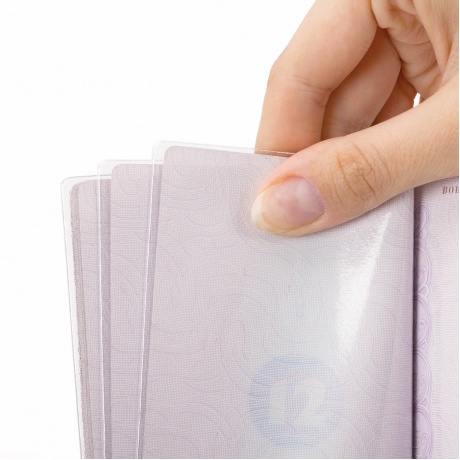 237596, Обложка для листа паспорта КОМПЛЕКТ 60 штук, ПВХ, прозрачная, STAFF, 237596 - фото 3