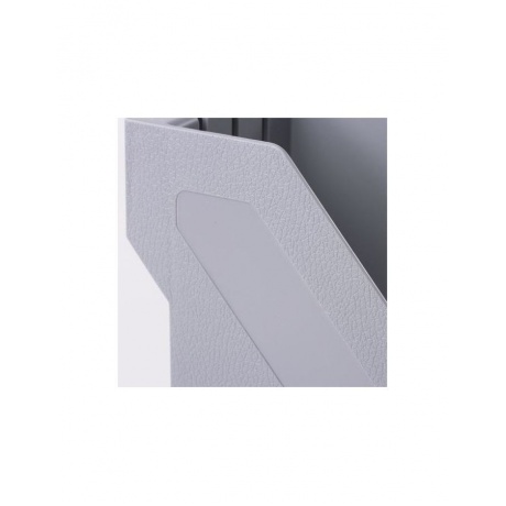 Лоток вертикальный для бумаг BRAUBERG Basic, 265х100х285 мм, серый - фото 5