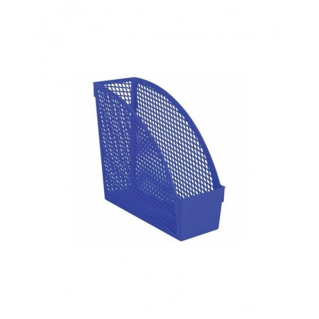 Лоток вертикальный для бумаг STAFF Profit, 270х100х250 мм, сетчатый, полипропилен, синий (6 шт.)  - фото 4
