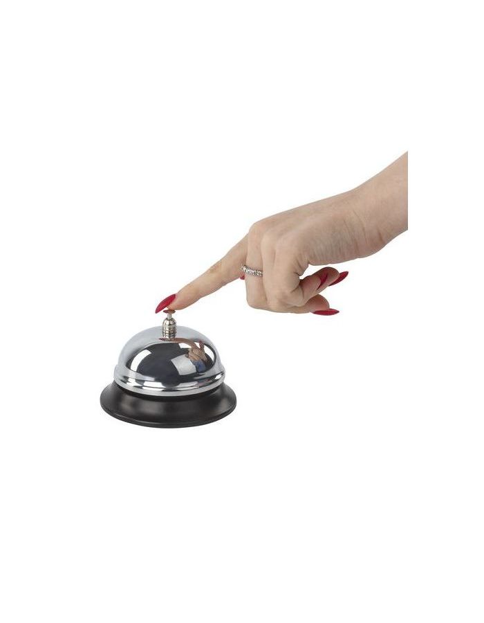 Звонок настольный для ресепшн, хромированный, диаметр 8,5см, BRAUBERG - фото 3