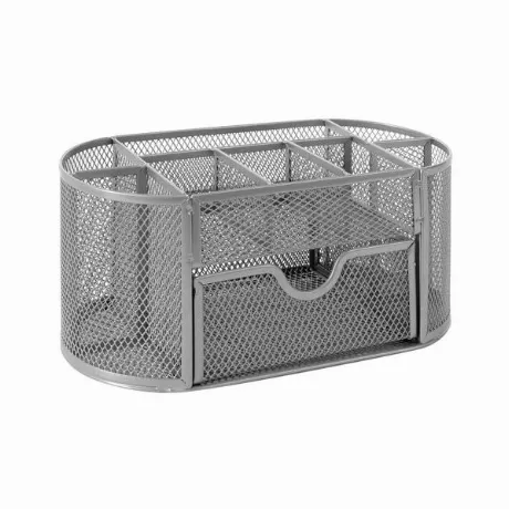 Подставка-органайзер металлическая BRAUBERG, 9 секций, 105х220х1...