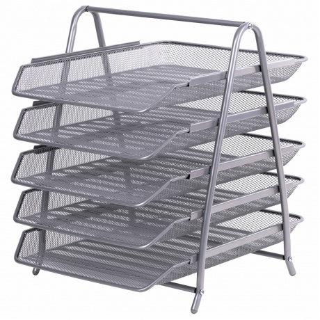 237972, Лоток горизонтальный для бумаг BRAUBERG "Germainum", 5 с...