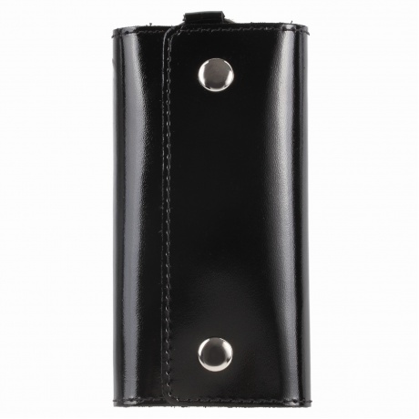 Футляр для ключей BEFLER Classic, натуральная кожа, две кнопки, 60x110х15 мм, черный, KL.3.-1 - фото 1