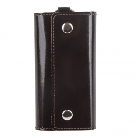 Футляр для ключей BEFLER Classic, натуральная кожа, две кнопки, 60x110х15 мм, коричневый, KL.3.-1 - фото 1