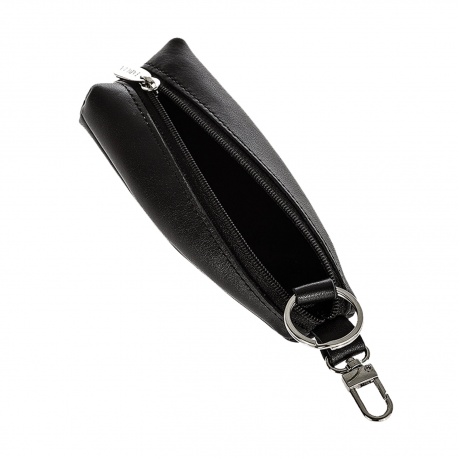 Футляр для ключей FABULA Estet, натуральная кожа, на молнии, 55x130x25 мм, черный, KL.6.MN - фото 2
