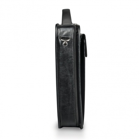 Портфель Паритет, 38х29х6 см, искусственная кожа, 3 отделения, на молнии, черный - фото 3