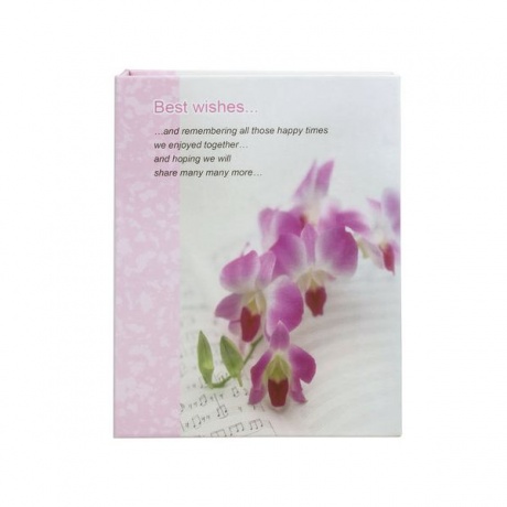 Фотоальбом BRAUBERG на 100 фотографий 10х15 см, твердая обложка, Орхидеи, бело-розовый, 390663 - фото 2
