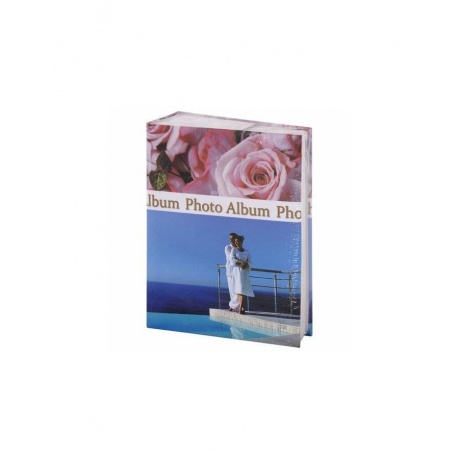 Фотоальбом BRAUBERG на 300+4 фотографии 10х15 см, твердая обложка, Романтика, голубой с розовым, 390675 - фото 10