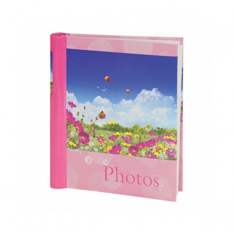 Фотоальбом BRAUBERG на 20 магнитных листов, 23х28 см, Дивный луг, розовый, 390686 - фото 1