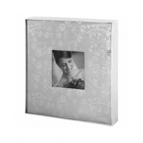 Фотоальбом BRAUBERG свадебный, 20 магнитных листов 30х32 см, обложка под фактурную кожу, на кольцах, серебристый, 390690 - фото 10