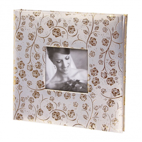 Фотоальбом BRAUBERG свадебный, 20 магнитных листов 30х32 см, под фактурную кожу, золотистый, 391126 - фото 2