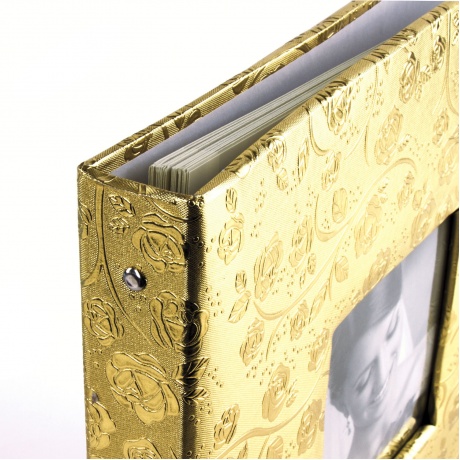 Фотоальбом BRAUBERG свадебный, 20 магнитных листов 30х32 см, под фактурную кожу, светло-золотистый, 391127 - фото 6