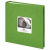 Фотоальбом BRAUBERG "Лайм" на 200 фото 10х15 см, ткань, зеленый,...