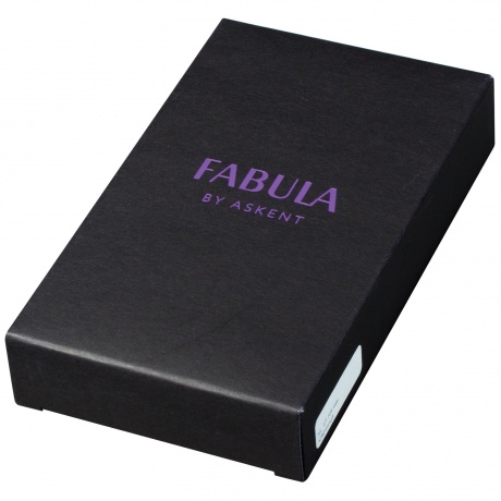 Визитница карманная FABULA Estet на 40 визитных карт, натуральная кожа, темно-коричневая, V.1.MN - фото 4