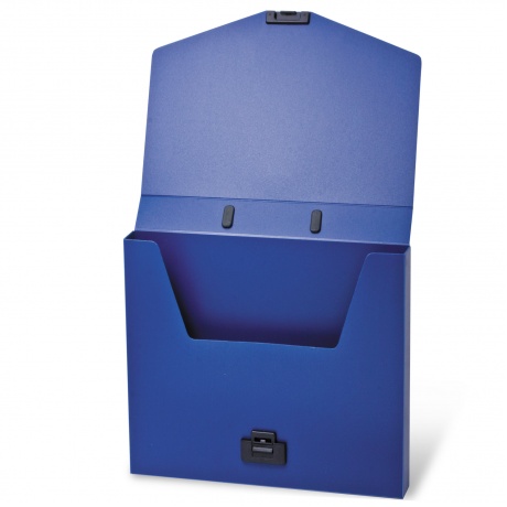 Портфель пластиковый BRAUBERG Energy, А4 (330х256х32 мм), без отделений, синий, 222082, (3 шт.) - фото 3