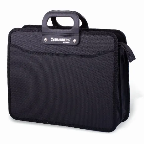 Портфель пластиковый BRAUBERG Премьер, А4 (390х315х120 мм), 3 от...