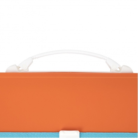Портфель пластиковый BRAUBERG Joy, А4 (330х245х35 мм), 13 отделений, с окантовкой, индексные ярлыки, оранжевый, 227975 - фото 4