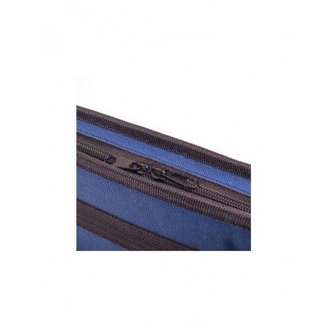 Папка на молнии с ручками STAFF, А4,  твердые стенки, ткань, синяя, 228345 - фото 3