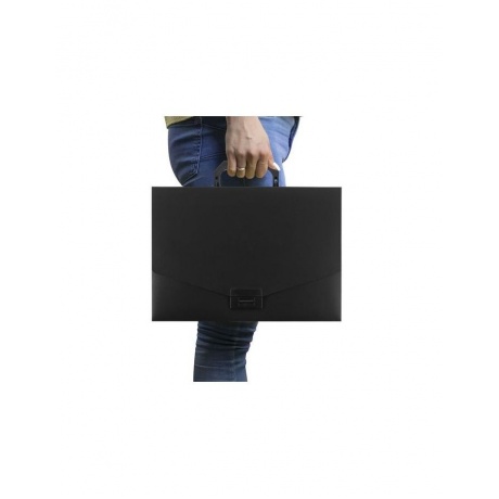 Портфель пластиковый STAFF А4 (320х225х36 мм), без отделений, черный, 229241 - фото 8