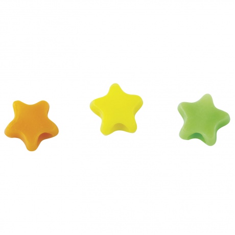 Бусины для творчества Звезды, 10 мм, 30 грамм, желтые, оранжевые, зеленые, ОСТРОВ СОКРОВИЩ, 661249, (6 шт.) - фото 6