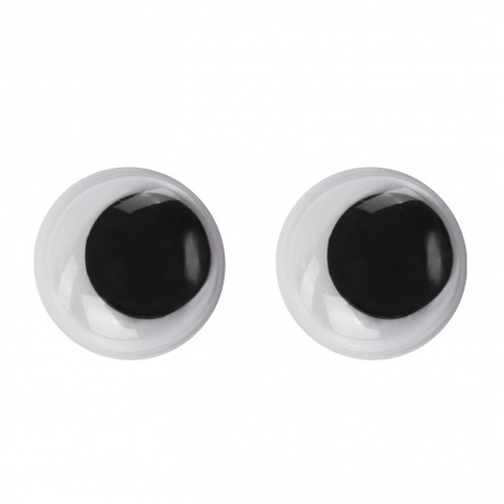Глазки для творчества, вращающиеся, черно-белые, 10 мм, 30 шт., ОСТРОВ СОКРОВИЩ, 661325, (20 шт.) - фото 3