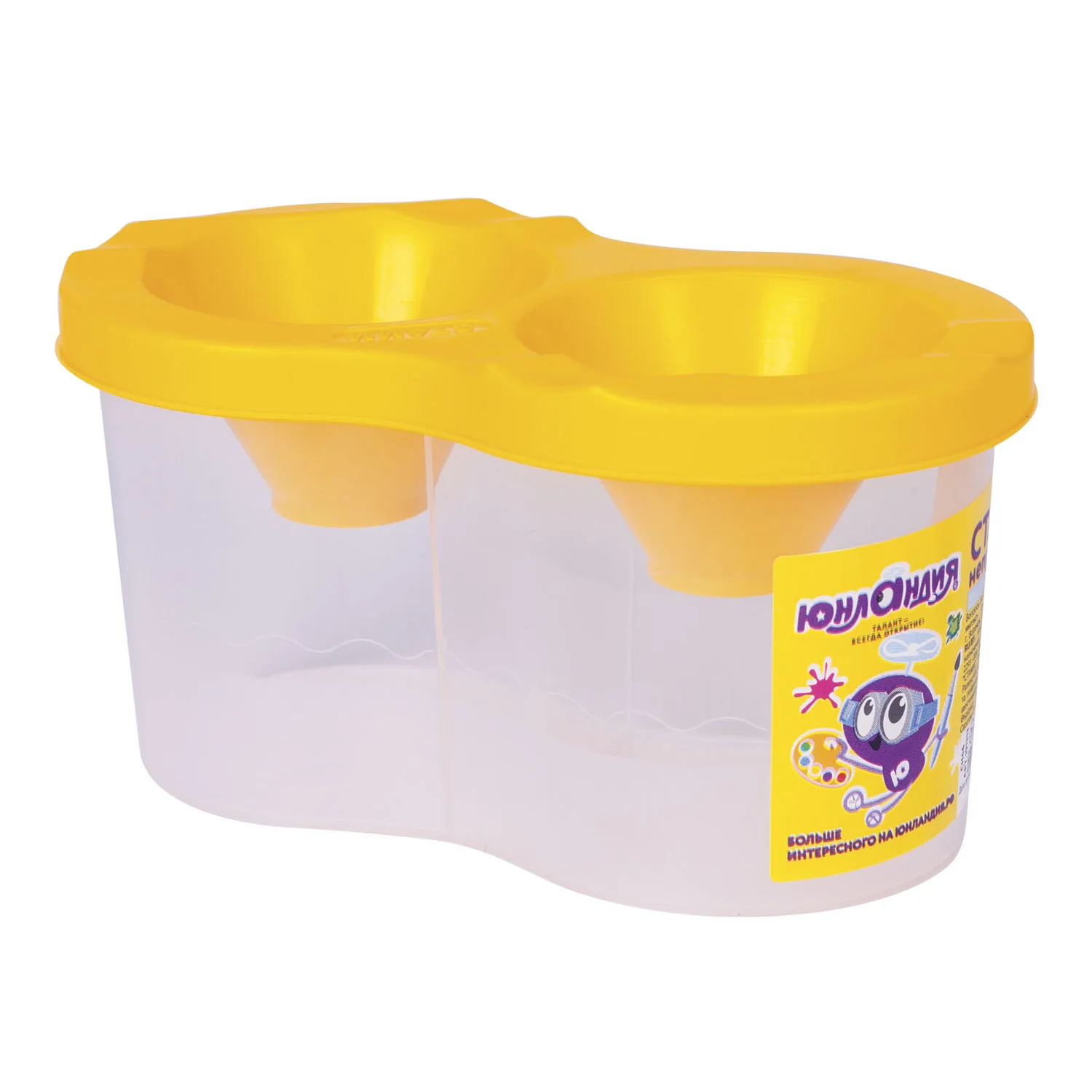 Стакан-непроливайка ЮНЛАНДИЯ, двойной, 191313, (Цена за 25 шт.) - фото 2