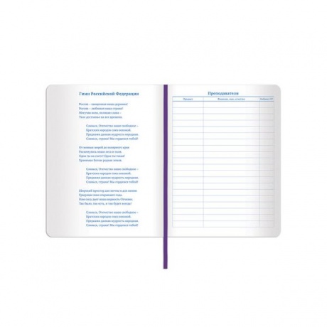 Дневник для 1-11 класса Brauberg Latte, 48 листов (105438) фиолетовый - фото 7