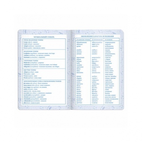Дневник для музыкальной школы Brauberg 105500, 48 листов, темно-синий - фото 7