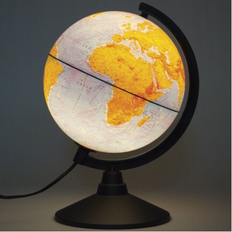 Глобус физический GLOBEN Классик, диаметр 210 мм, с подсветкой, К012100009 - фото 2