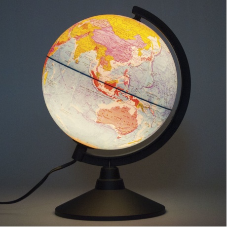 Глобус политический GLOBEN Классик, диаметр 210 мм, с подсветкой, К012100010 - фото 2