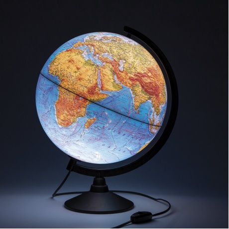 Глобус физический/политический Globen Классик, диаметр 320 мм, с подсветкой, К013200101 - фото 2