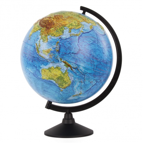 Глобус физический Globen Классик, диаметр 320 мм рельефный, К013200219 - фото 1
