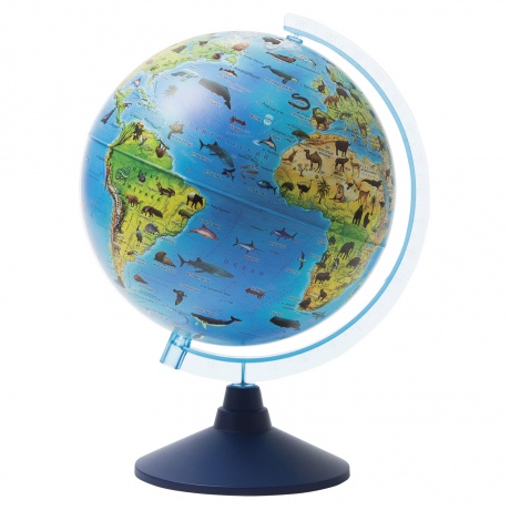 Глобус зоогеографический GLOBEN Классик Евро, диаметр 250 мм, детский, Ке012500269 - фото 1