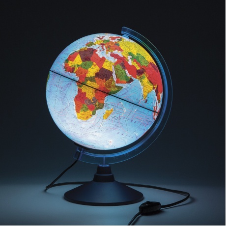 Глобус физический/политический GLOBEN Классик Евро, диаметр 250 мм, с подсветкой, Ке012500191 - фото 2